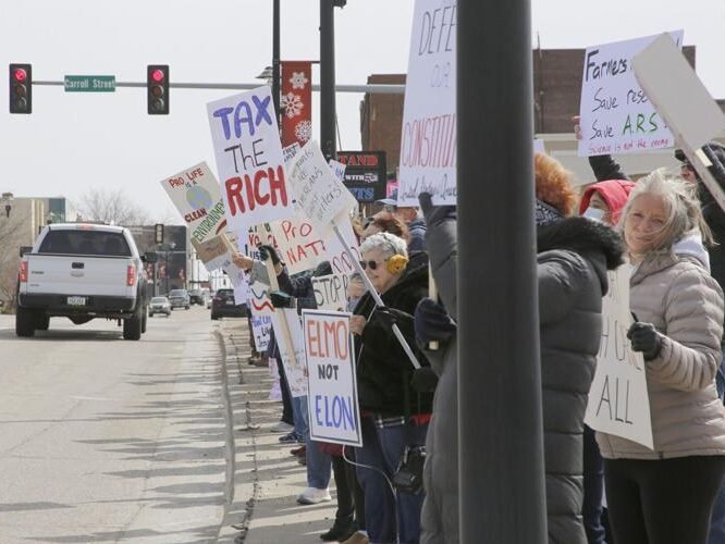 April 2025 Protest - Carroll Times Herald