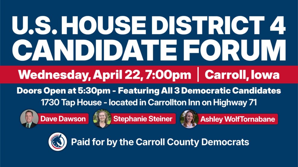 U.S. House District 4 Candidate Forum – April 22nd, 2026 U.S. House District 4 Candidate Forum - April 22nd, 2026