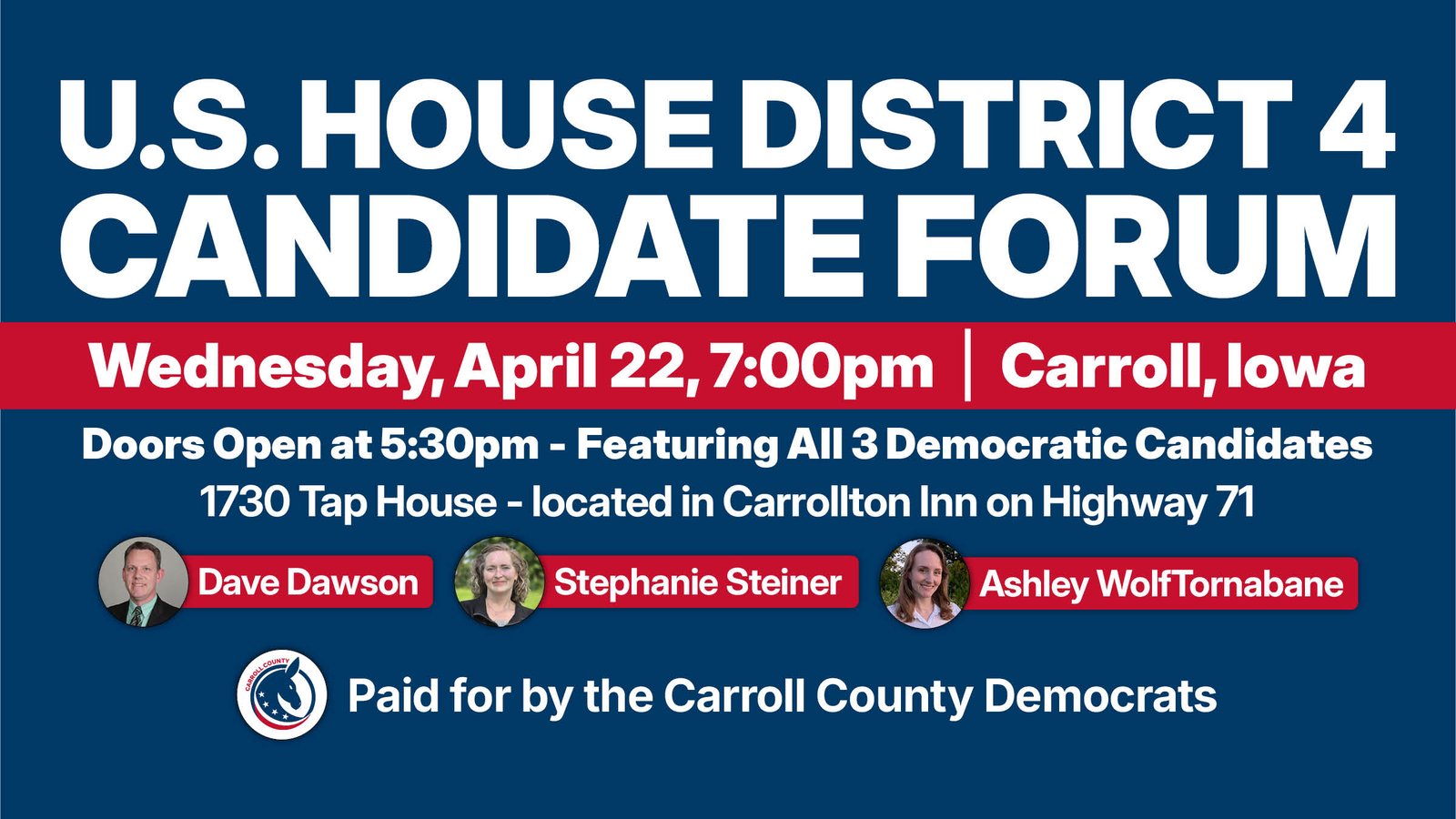 U.S. House District 4 Candidate Forum - April 22nd, 2026
